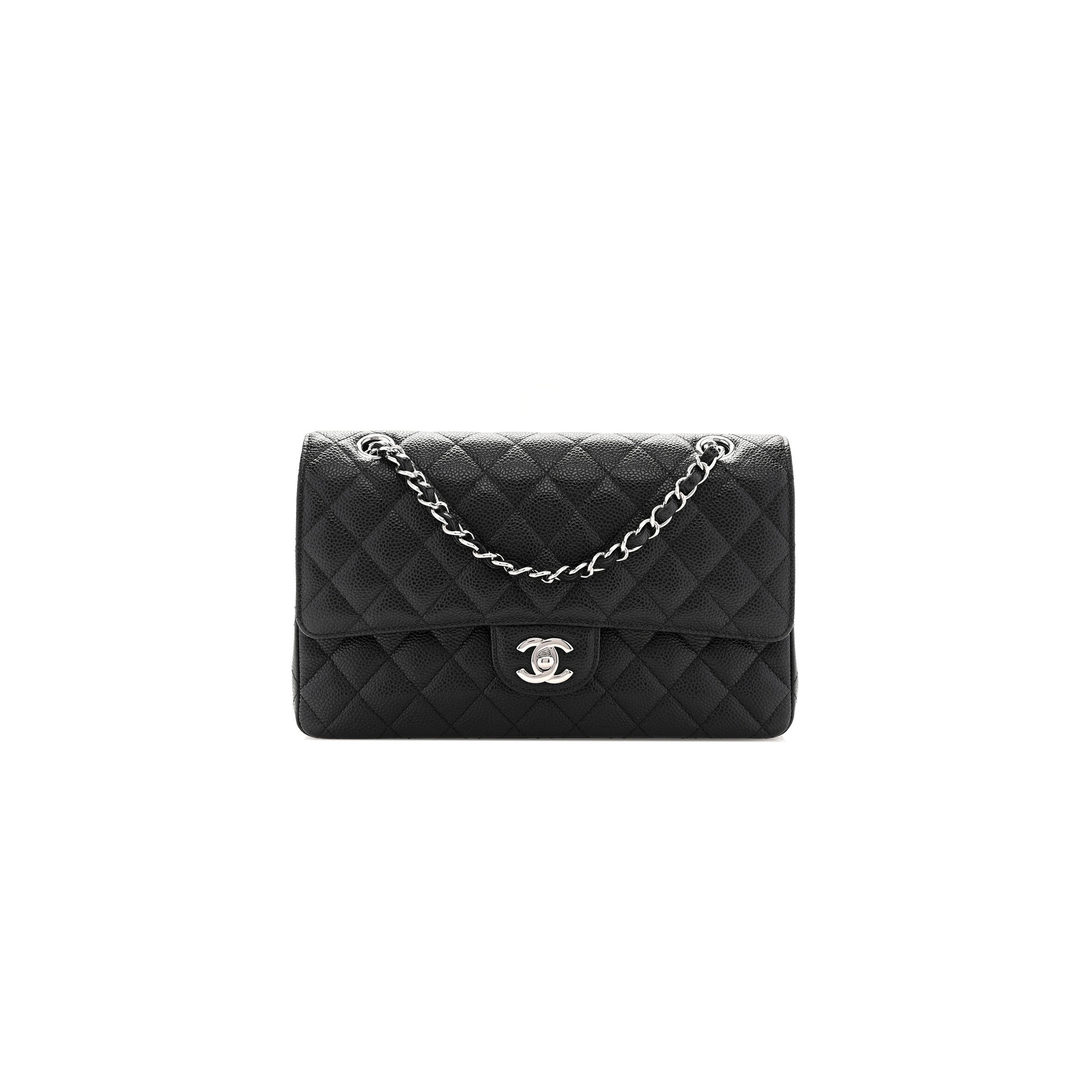 CHANEL CAVIAR QUILTED MEDIUM DOUBLE FLAP 1629635 (25*15*6cm)